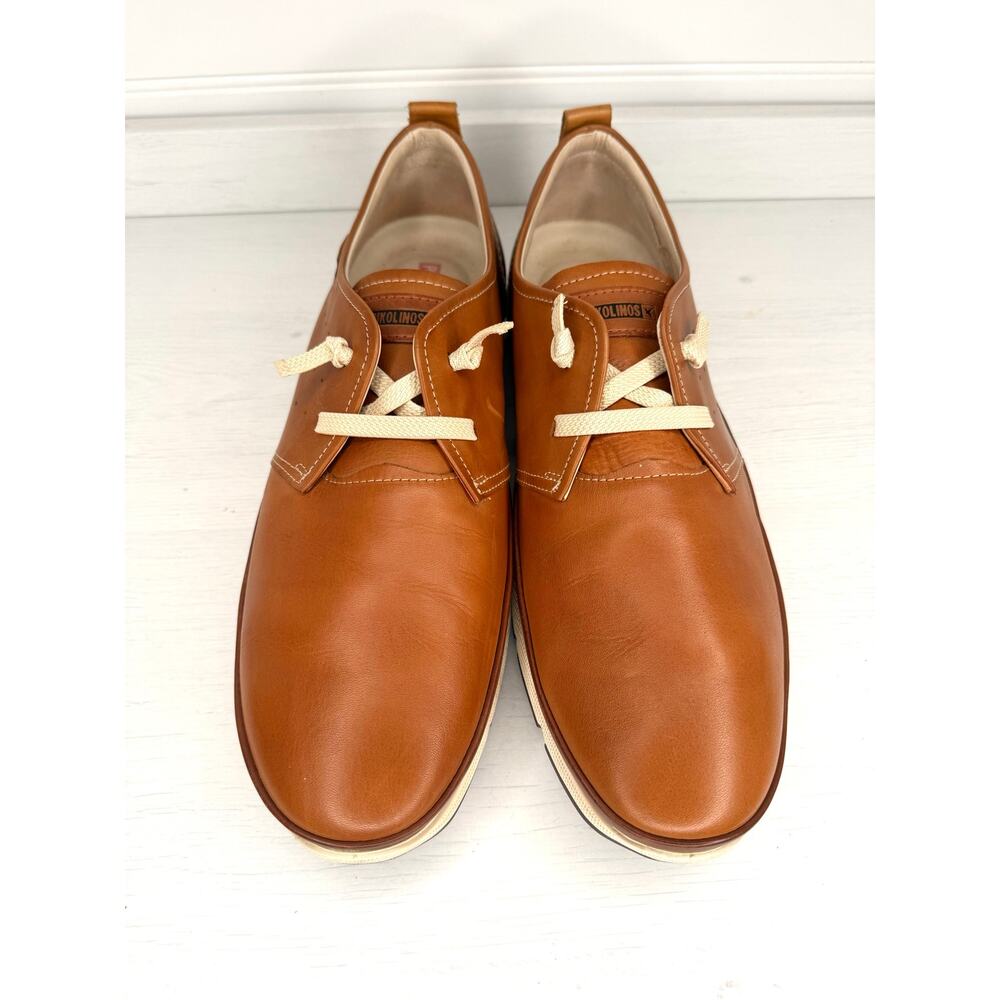 Pikolinos San Juan Men’s US 12 EU 46 Brown Leather Casual Shoes Cognac - Picture 3 of 7